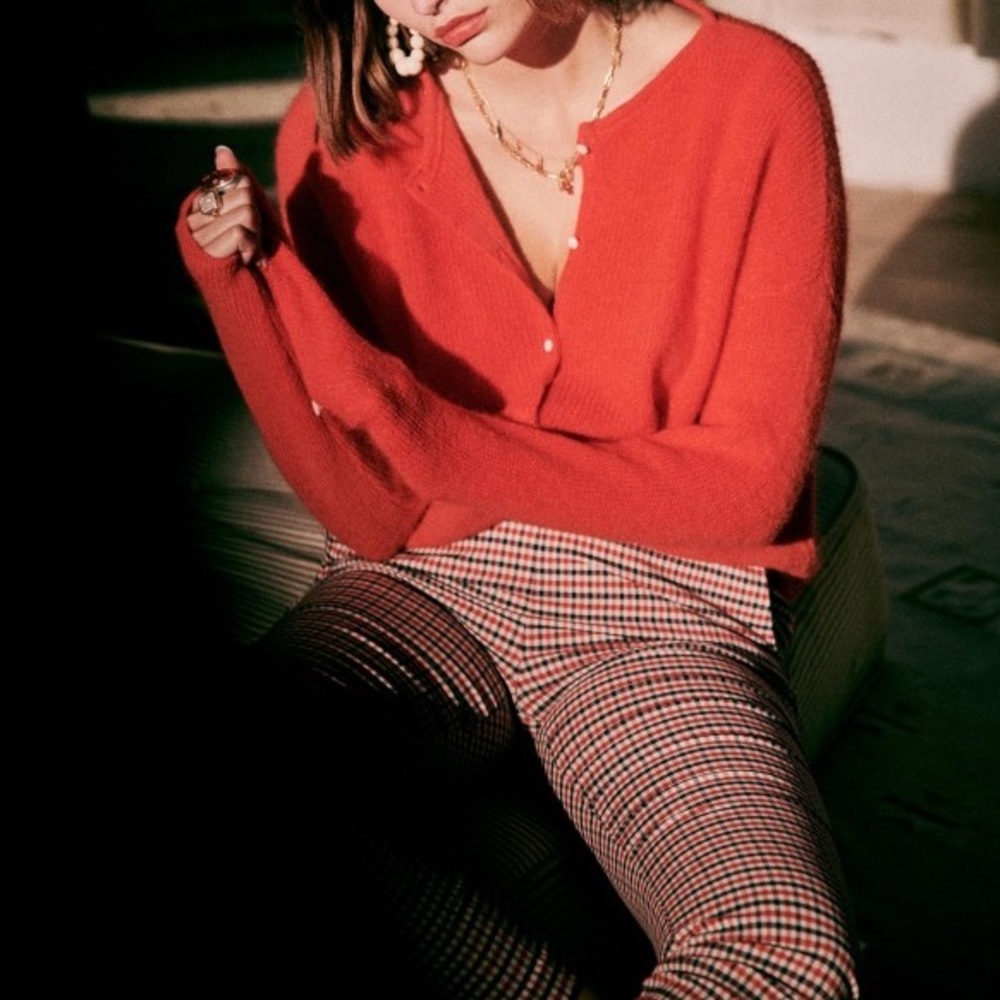Clara Trousers in Blue Red Tile (FR 40/US 8)